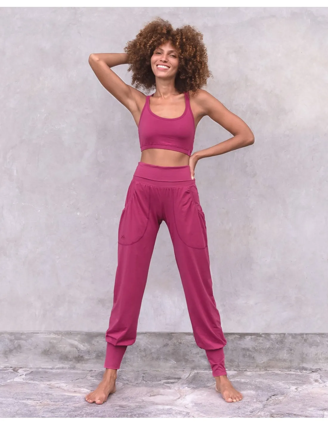 PANTALONI YOGA IN COTONE BIOLOGICO "JOYCE"