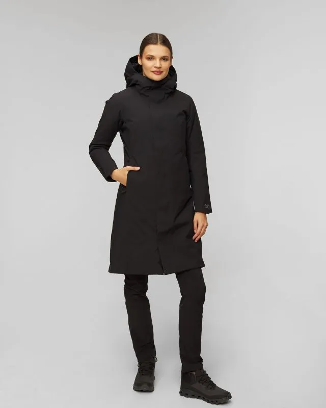 Parka nero con piumino da donna Arcteryx Patera