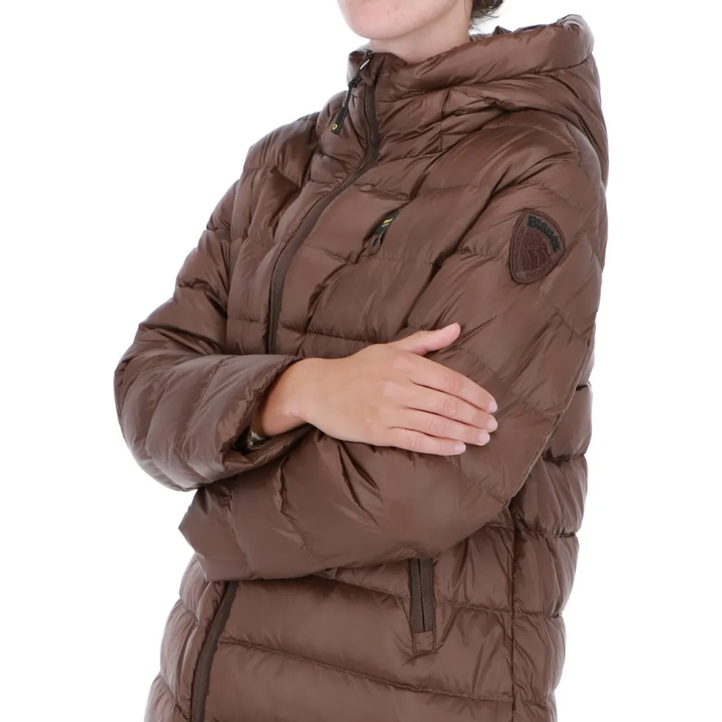 Piumino Blauer Usa Donna Trench Lungo 386RU MARRONE