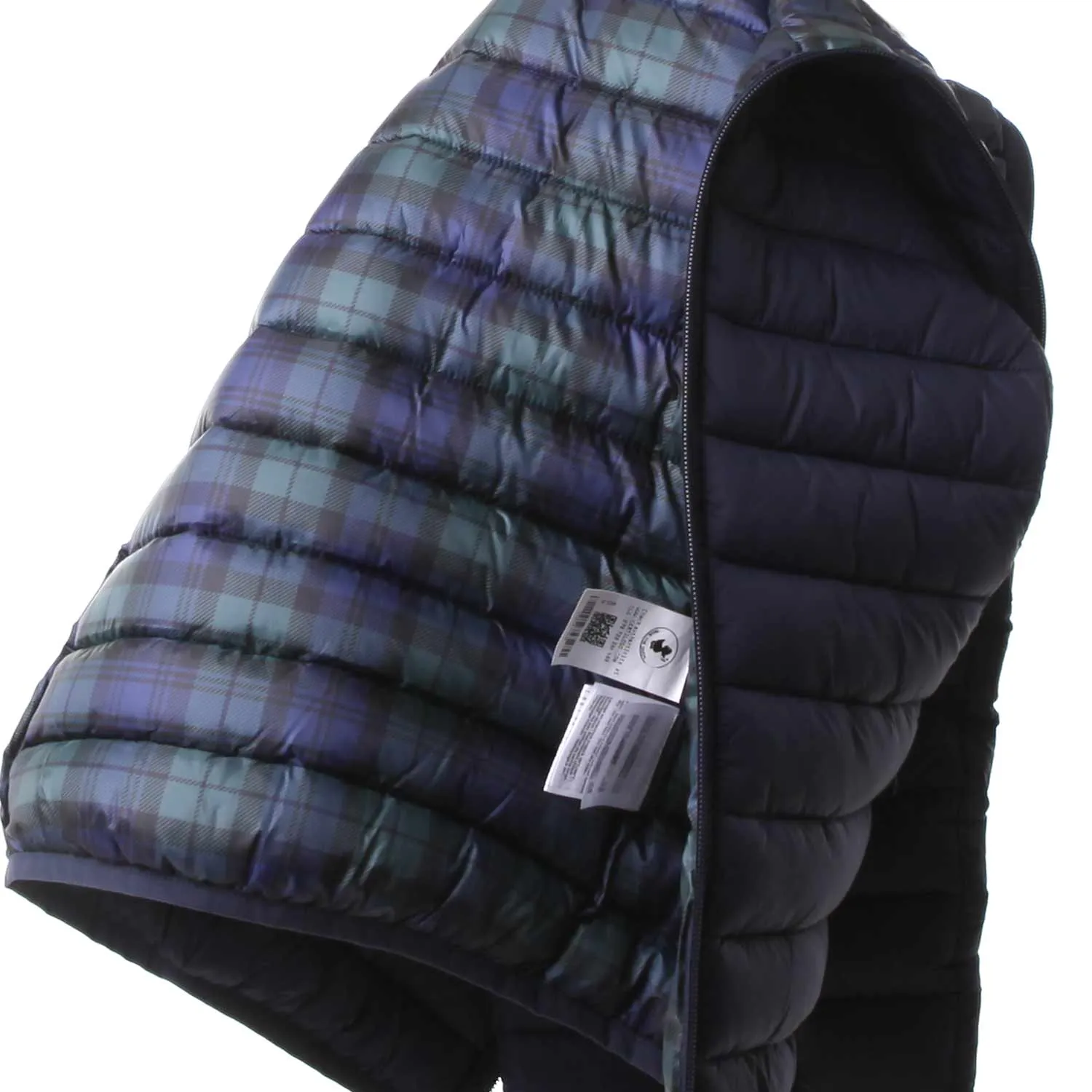 Piumino Glenn Blu E Tartan Bambino E Teen