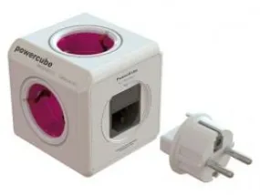 Powercube Rewirable multipresa a cubo viola