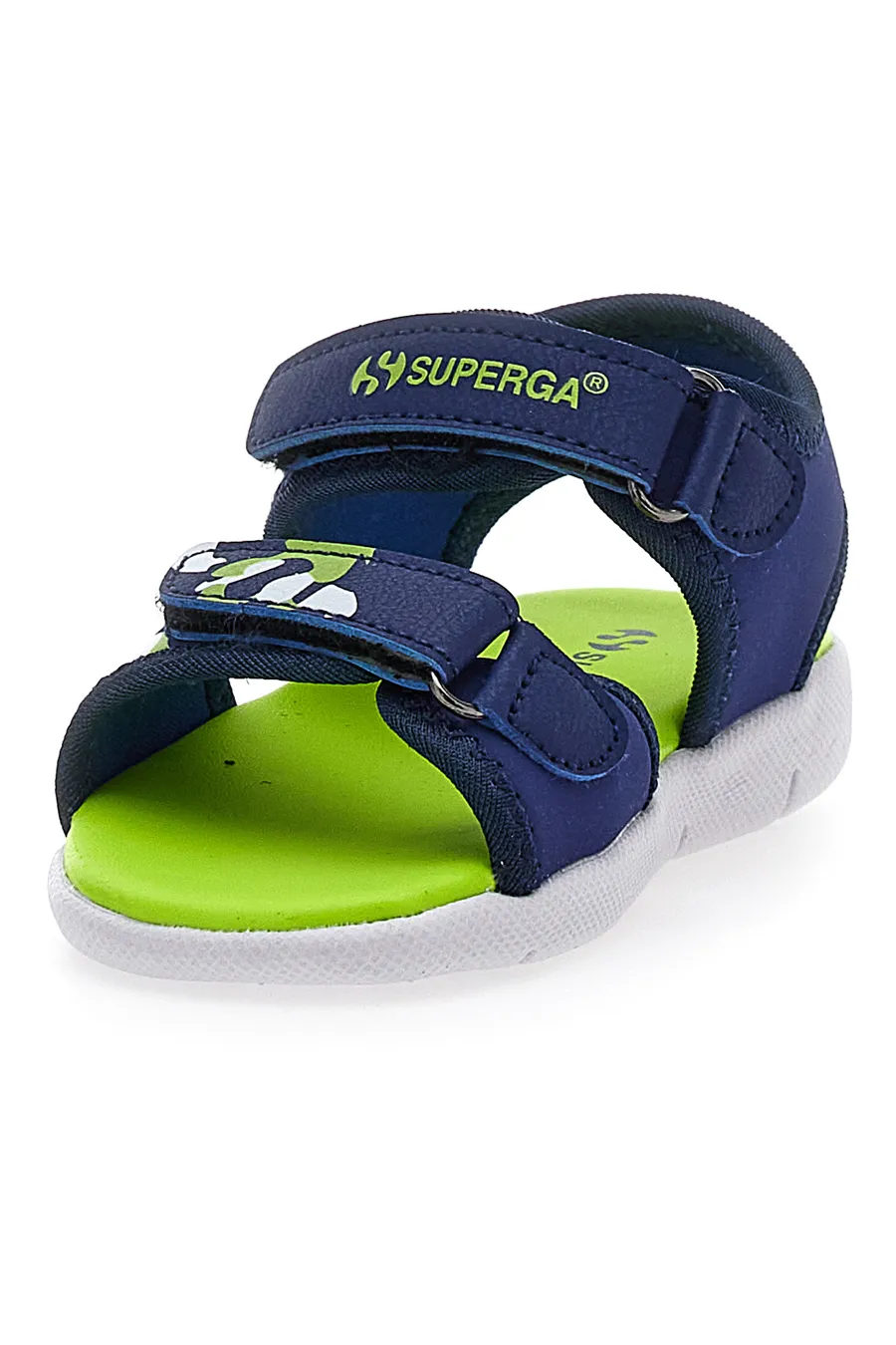 Sandali Blu e Lime con Fascia Regolabile con Velcro Superga 63820