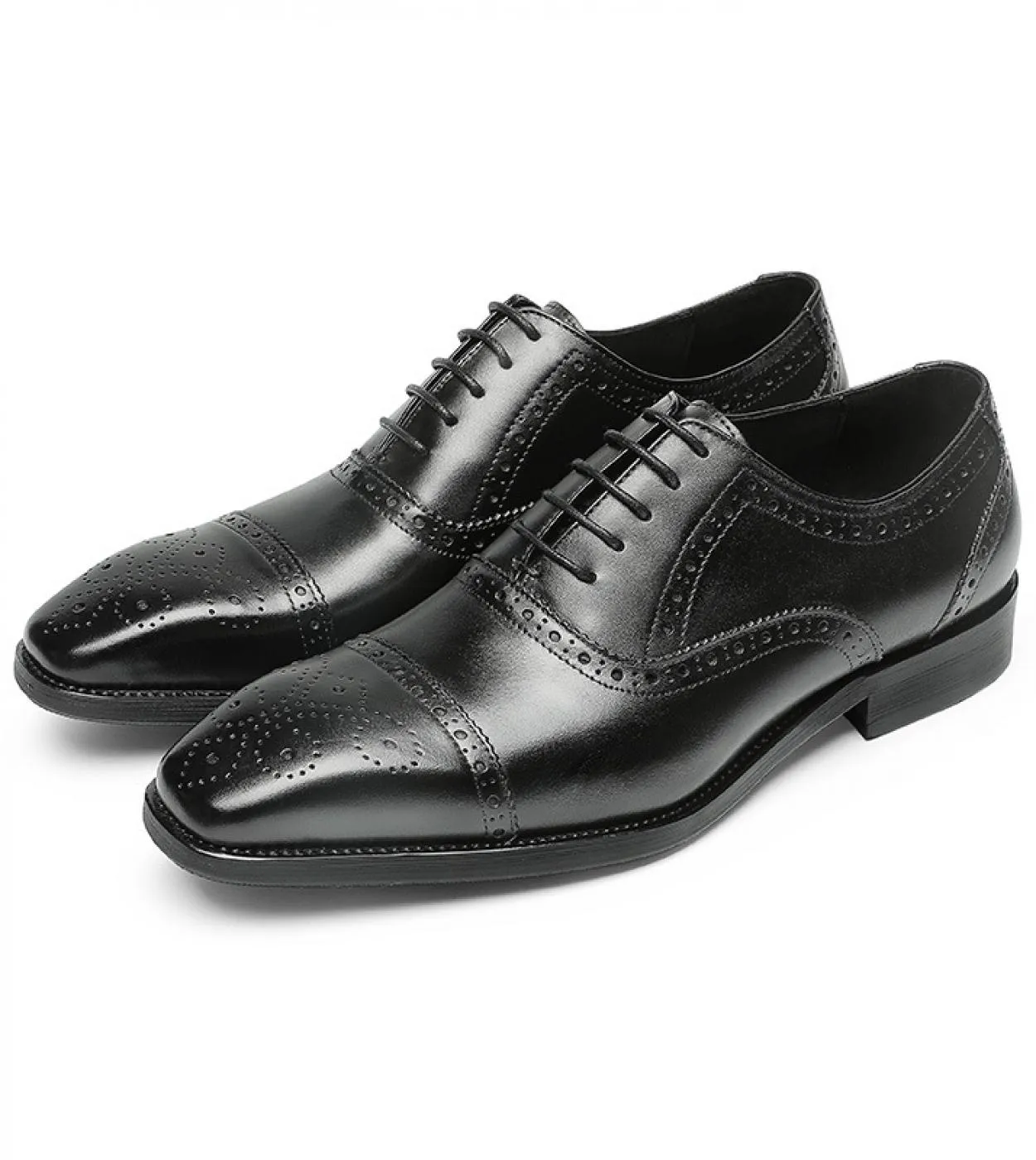 Scarpe brogue italiane di lusso per uomo in vera pelle 2023 Nuovo stile Designer di marca Uomo fatto a mano Nero Business Work S