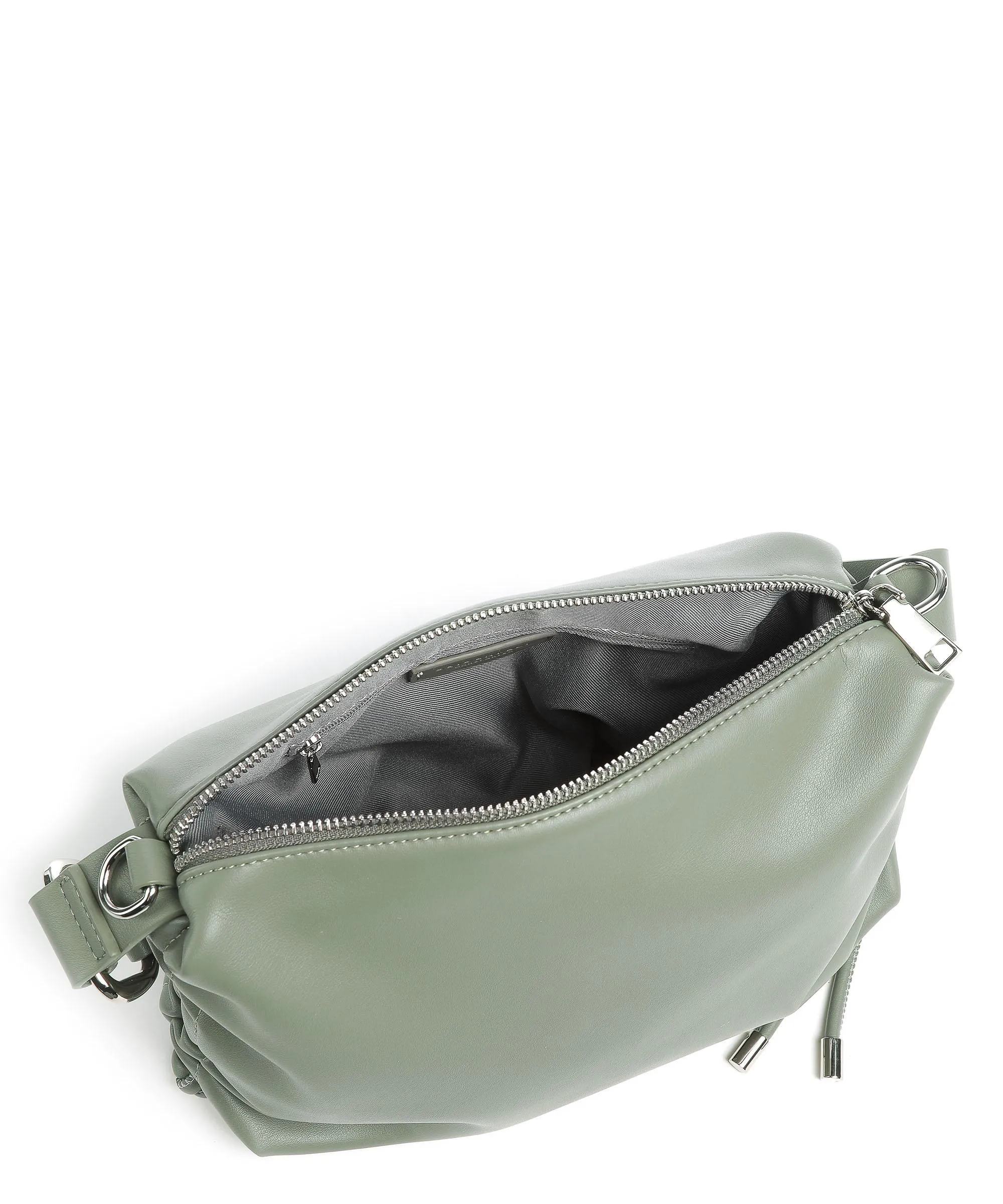  Seidenfelt Auri Borsa a spalla pelle sintetica grigio-verde  