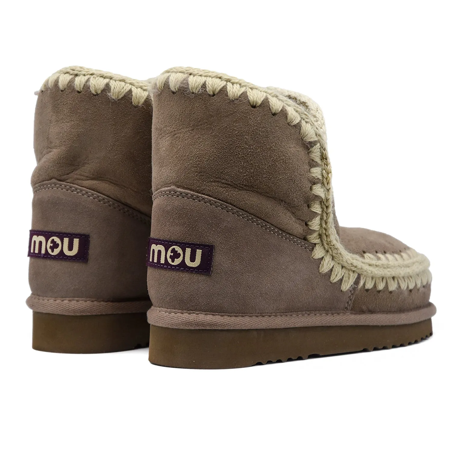 Stivaletti Mou Donna Eskimo18 Grigio Con Cuciture In Lana Donna