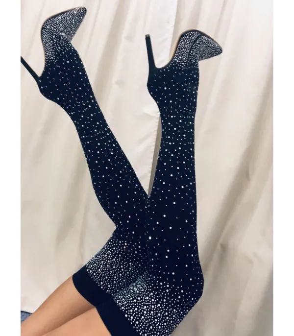 Strass sparkly socksboot