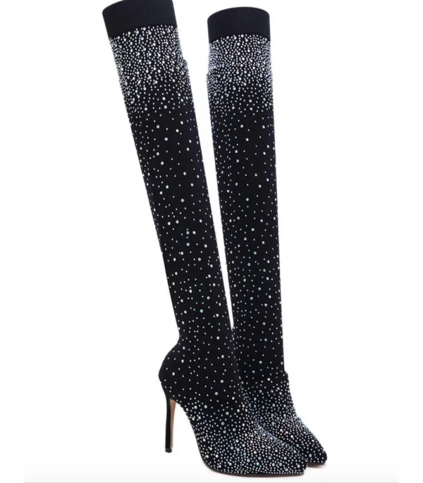 Strass sparkly socksboot