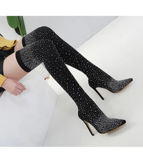 Strass sparkly socksboot