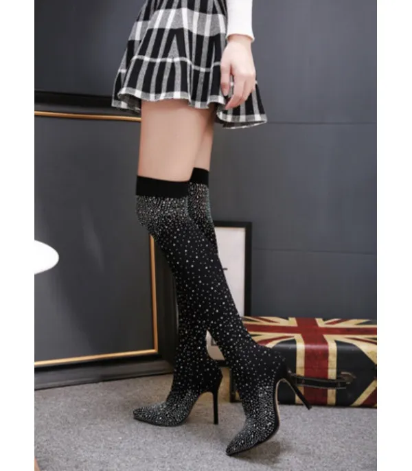 Strass sparkly socksboot