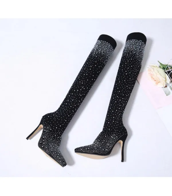 Strass sparkly socksboot