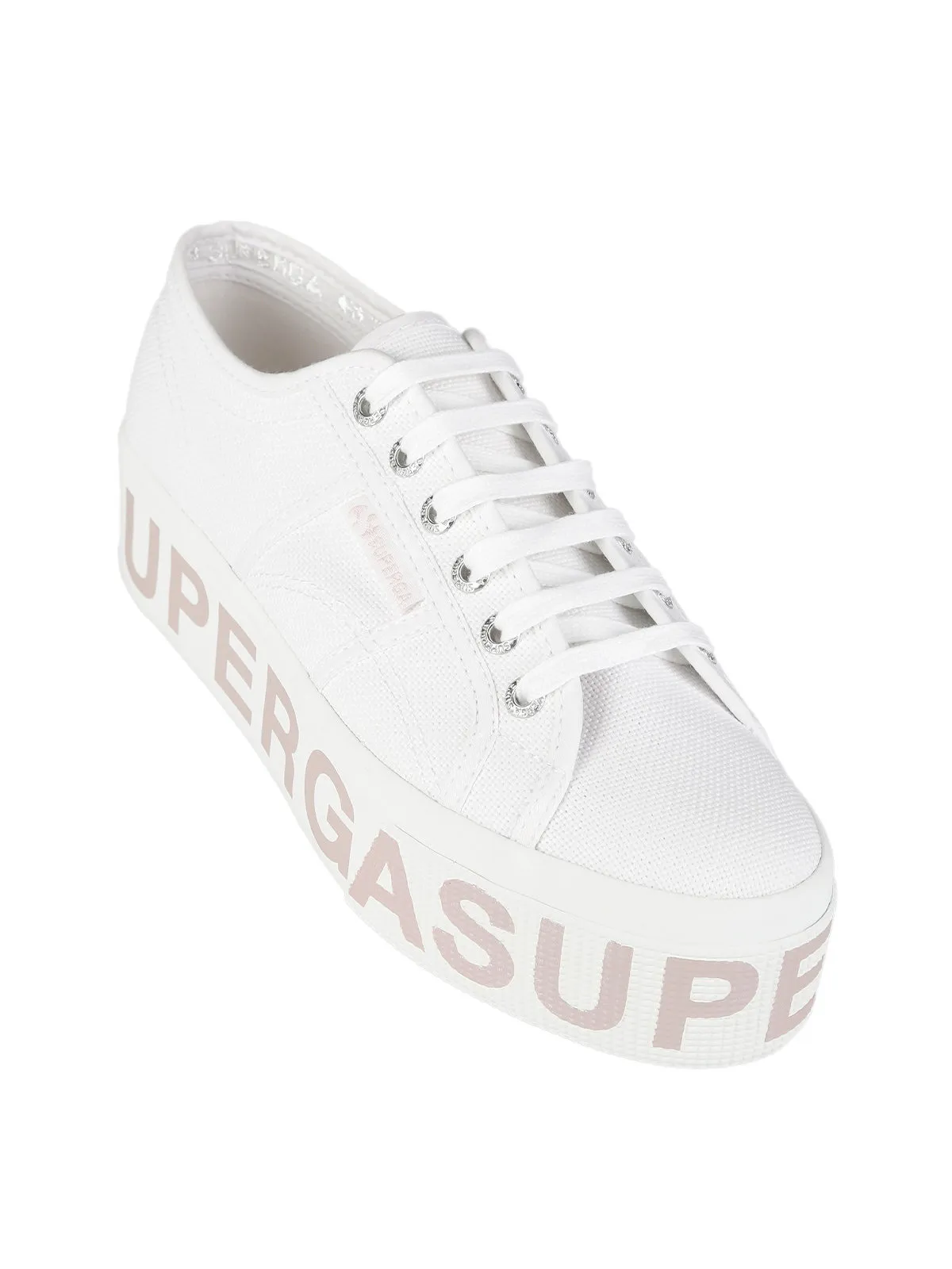 Superga 2790 PLATFORM LETTERING Baskets en toile pour femmes avec plateforme