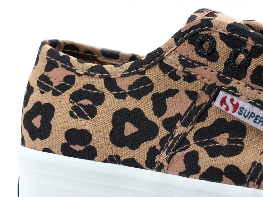 SUPERGA 2790 Print Sneaker Donna Platform Big Classic Leopard S11317W