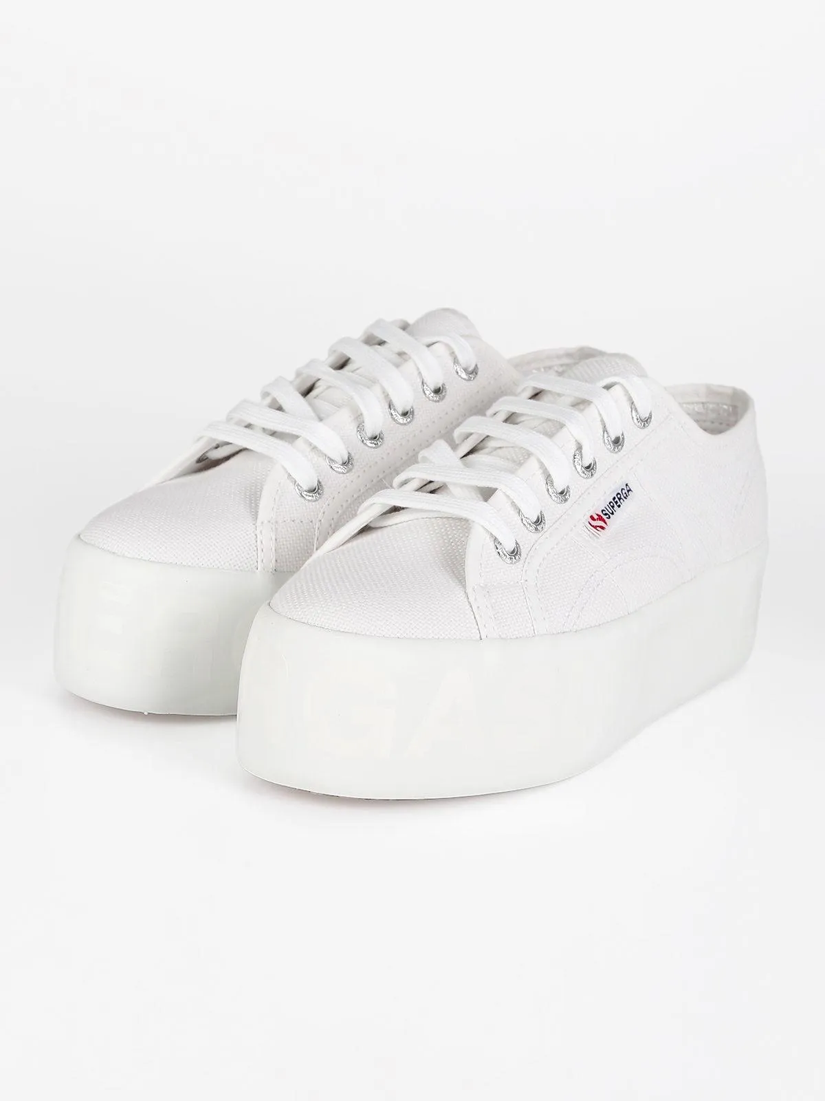 Superga Chaussures en toile pour femmes  2790 SHINY PRINTED PLATFORM