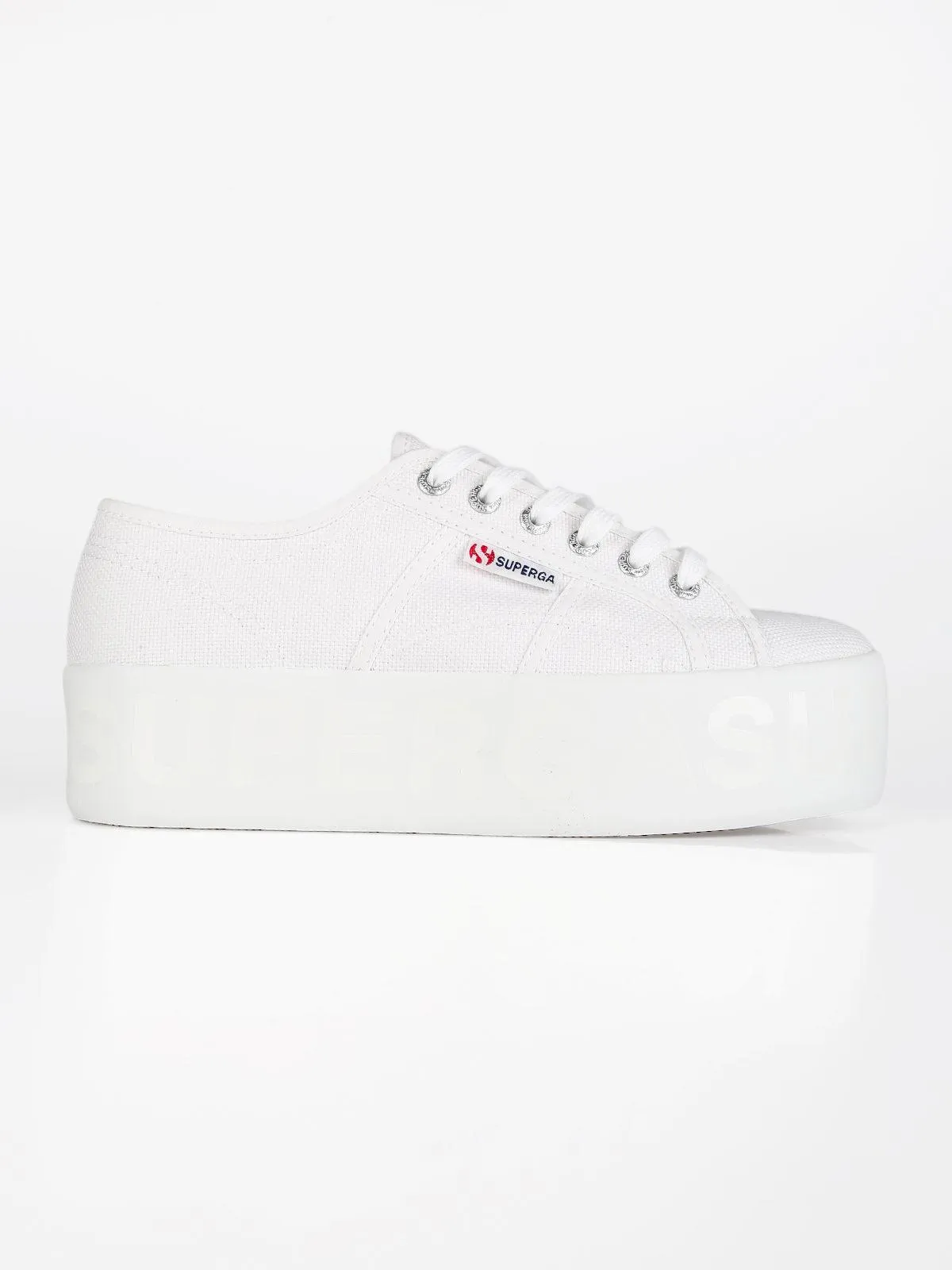 Superga Chaussures en toile pour femmes  2790 SHINY PRINTED PLATFORM