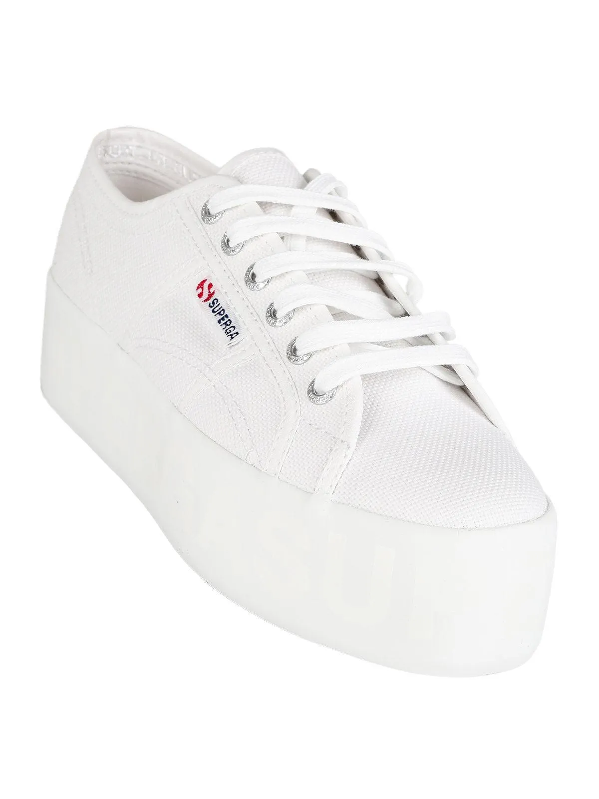 Superga Chaussures en toile pour femmes  2790 SHINY PRINTED PLATFORM