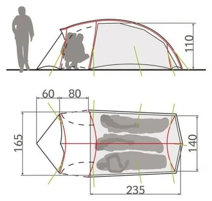 Tente Vaude Hogan SUL XT 2-3P