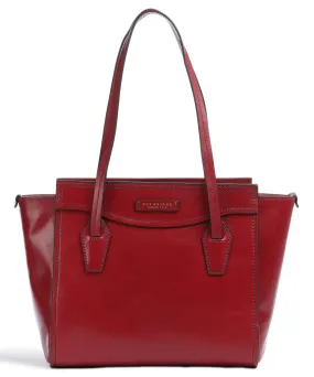  The Bridge Angela Borsa shopper pelle bovina rosso  