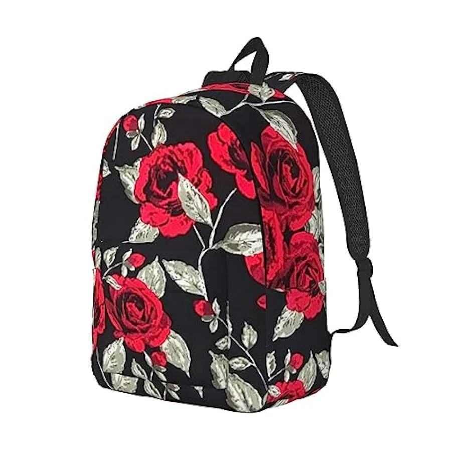 VACSAX Zaino in tela Red Rose Garden Print Casual Zaino da viaggio Zaino 178199036