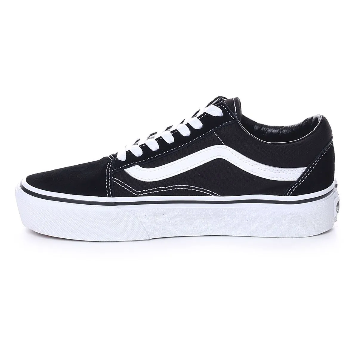 Vans Old Skool Platform Donna Black White