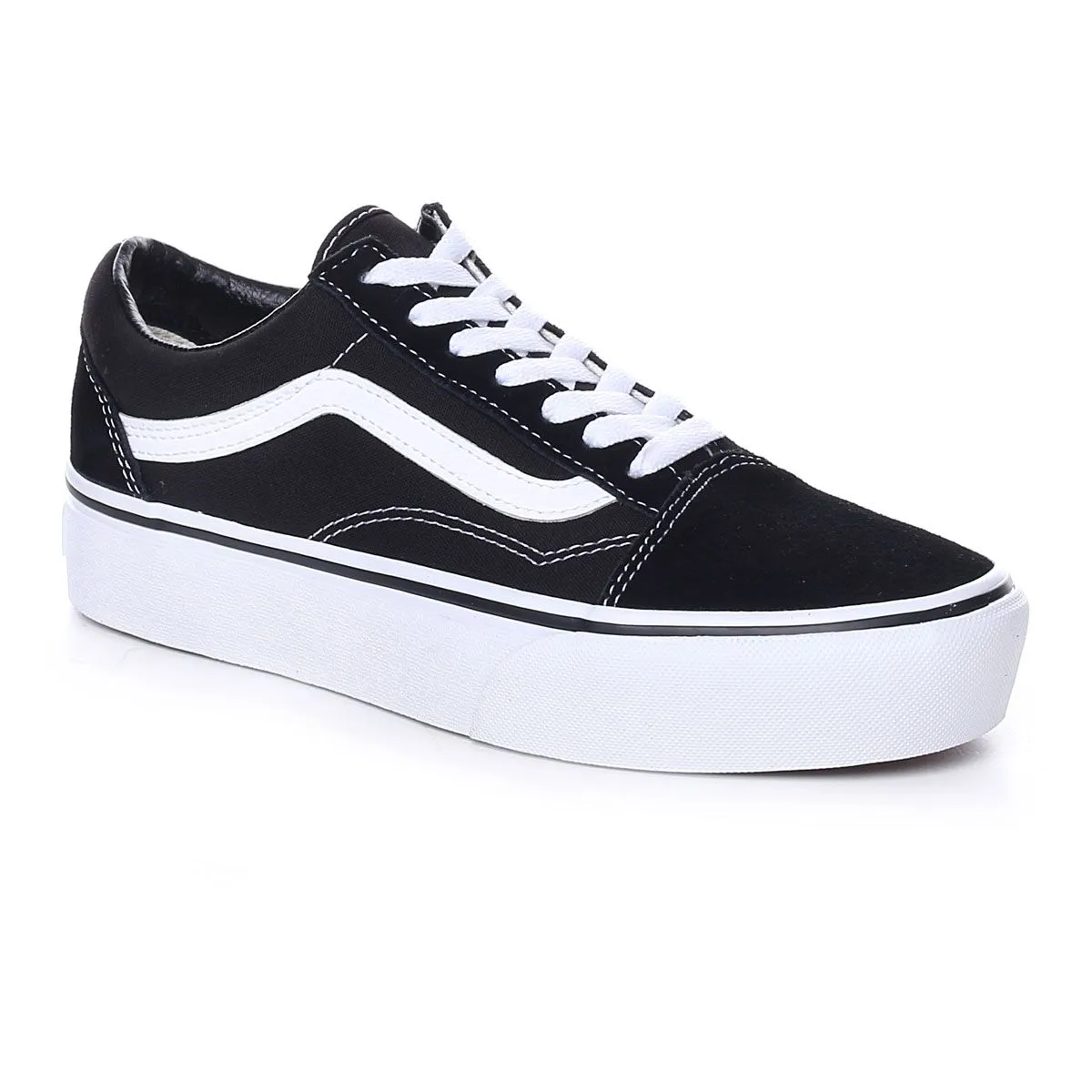 Vans Old Skool Platform Donna Black White