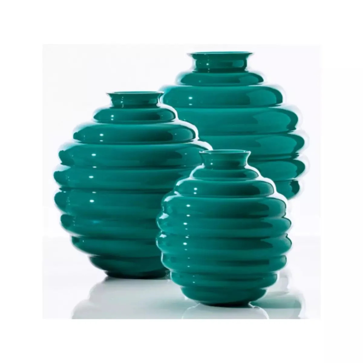 Vaso Venini Deco Verde Paraiba Grande 29 cm 707.10