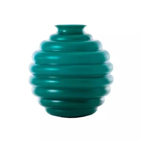 Vaso Venini Deco Verde Paraiba Sabbiato Medio 24,5 cm 707.07