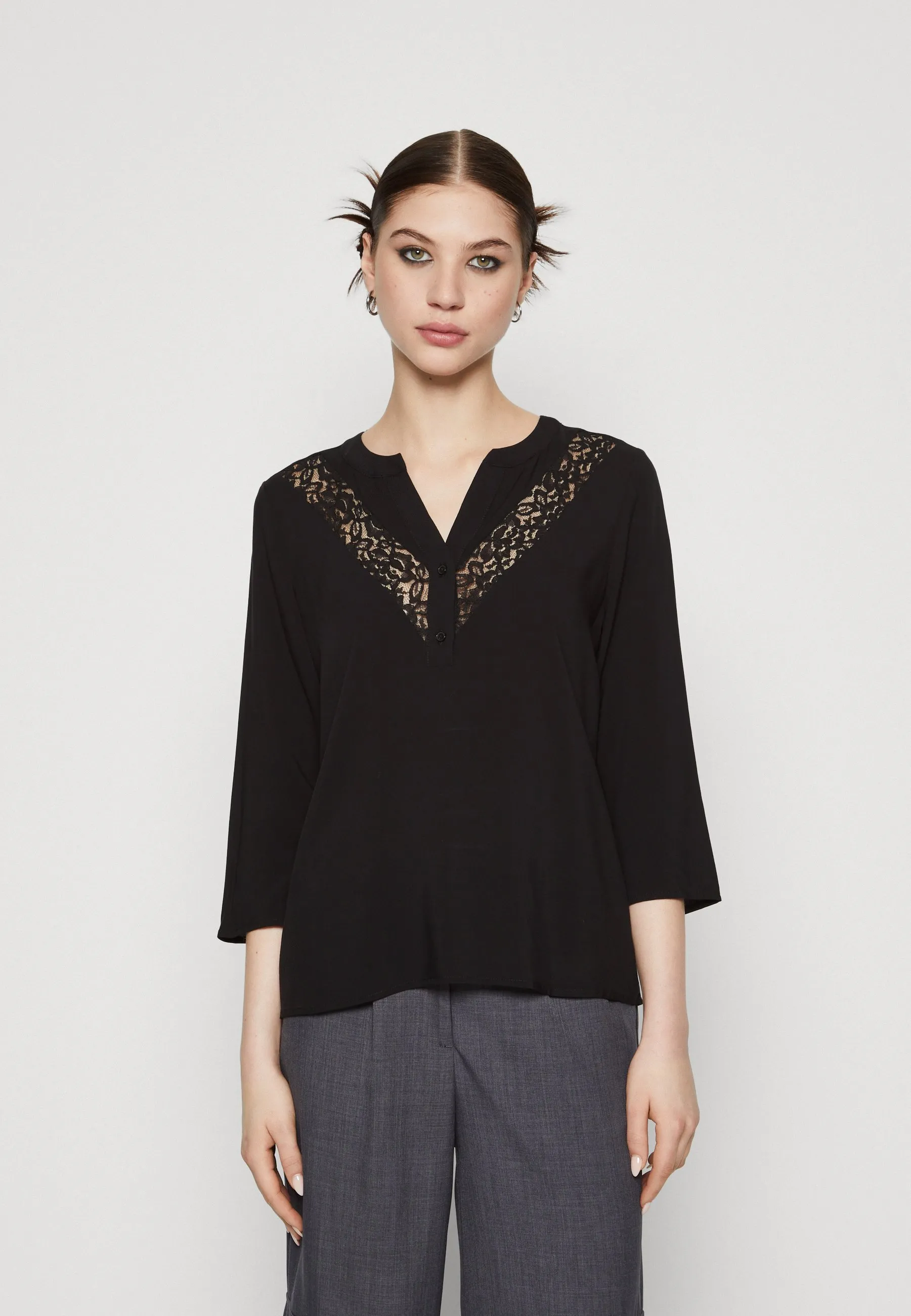 VMLILOU V NECK SHIRT - Maglietta a manica lunga