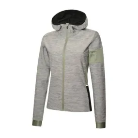 ZERORH+ CLIMATE 4 ELEMENTS ALL TRACK W JACKET Medium Grey Melange/Ivy Green Giacca Outdoor/Trekking Donna