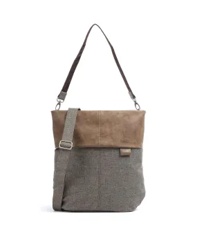  Zwei Olli OT12 Borsa hobo poliestere, pelle sintetica taupe  